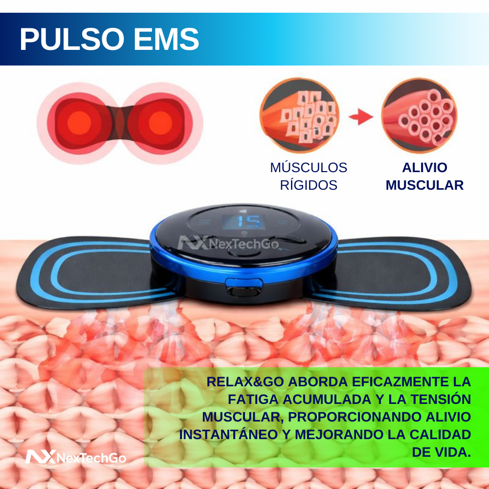 Relax&Go – Masajeador Corporal Eléctrico 3x1