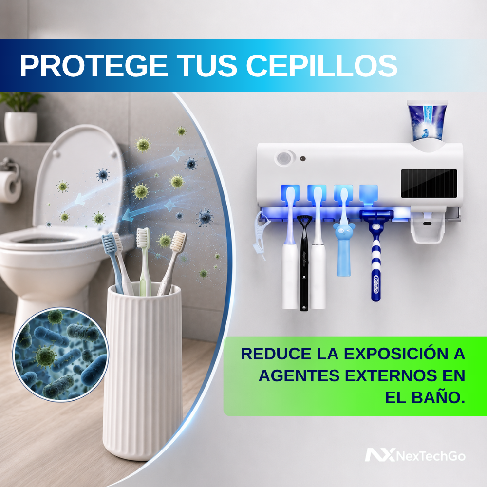 DentiUV&Go™ - Esterilizador de Cepillos de Dientes con Luz UV